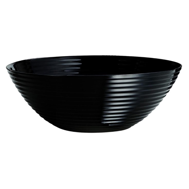 Ensaladera Vidrio Harena Negro 27cm Ensaladera Vidrio Harena Negro 27cm