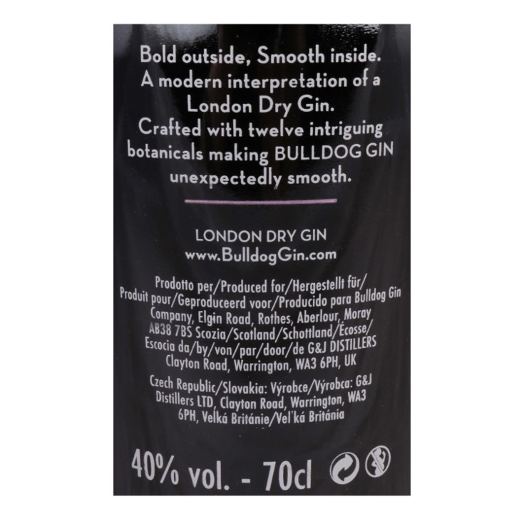 Ginebra 40º 70cl