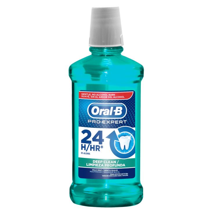 Enjuague bucal Limpieza Profunda menta suave Oral B - 500ml