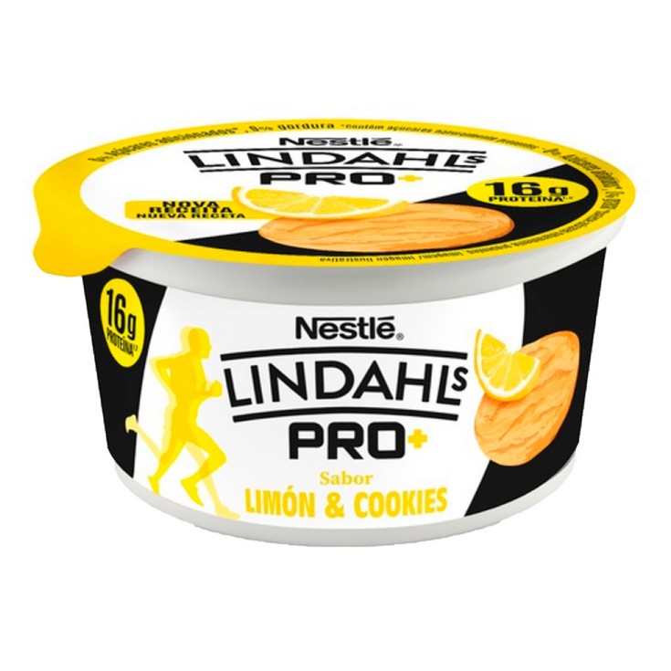 Yogur Pro limón y cookies - Lindahls - 160g
