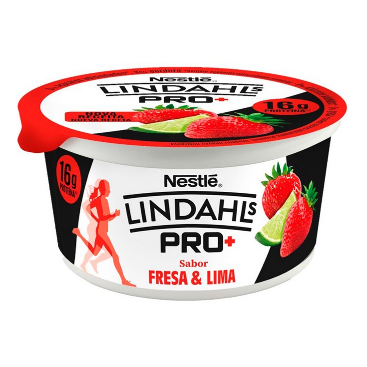 Yogur Pro fresa y lima - Lindahls - 160g