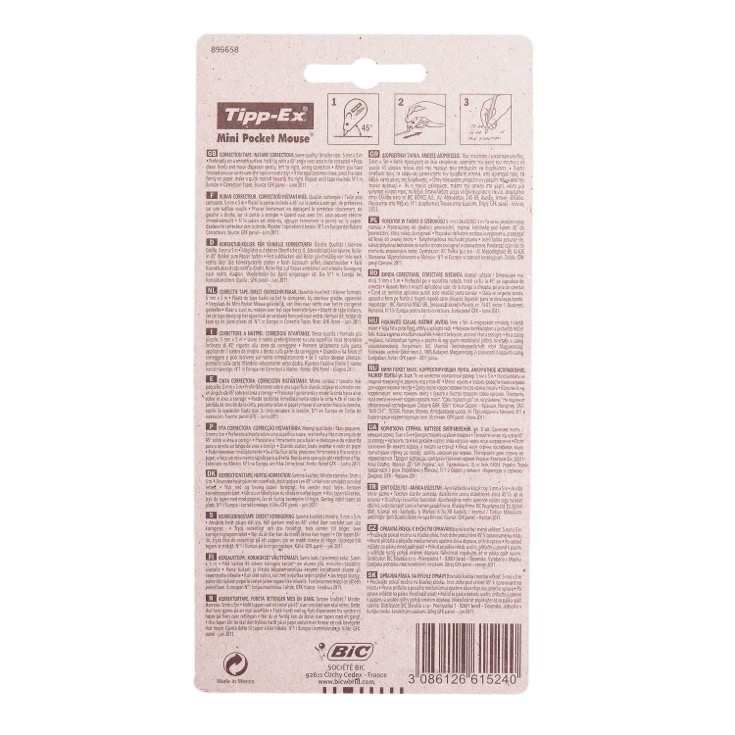 Mini Corrector Pocket Mouse 2+1 uds