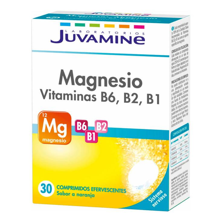 Magnesio + vitaminas B6, B2 y B1 - Juvamine - 30 comprimidos