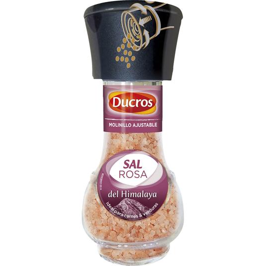 sal rosa del Himalaya en molinillo ajustable frasco de 90 g