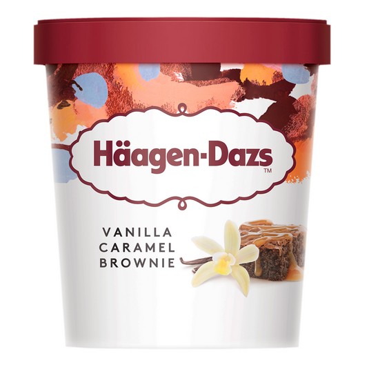 Tarrina vainilla, caramelo y brownie - Häagen-Dazs - 460ml