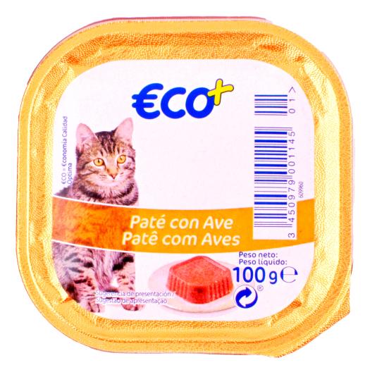 Pate para gatos de ave - €CO+ - 100g