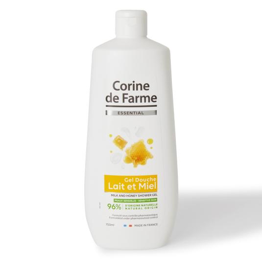 Gel de ducha leche y miel Corine de Farme - 750ml