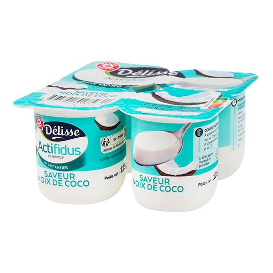 Yogur Actifidus Sabor Coco 4x125g