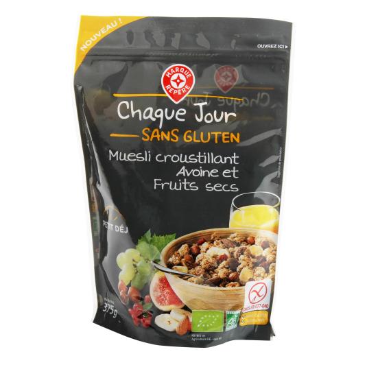 Muesli Avena Frutos Secos Chaque Jour Sans Gluten - 375g Muesli Avena Frutos Secos Chaque Jour Sans Gluten - 375g