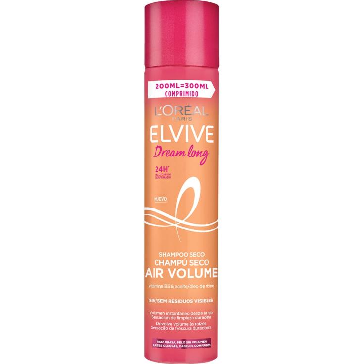 Champú en seco Air Volume con vitamina B3 y aceite de ricino