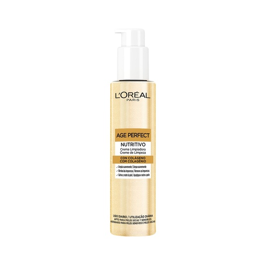 Age Perfect crema limpiadora con colágeno nutritiva