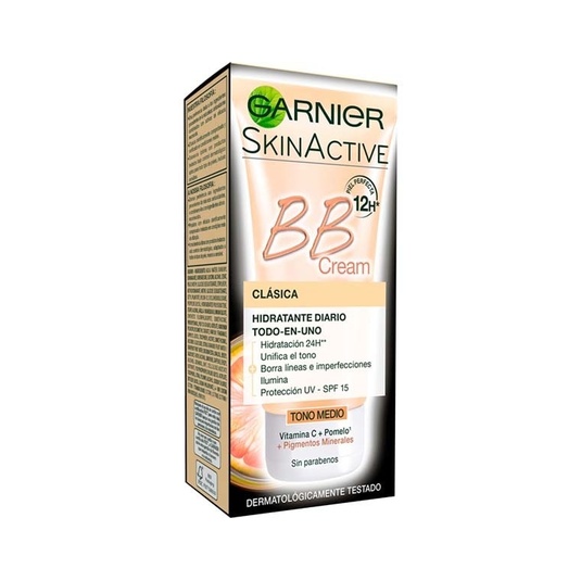 Skin Active BB Cream hidratante clásica todo en uno tono med