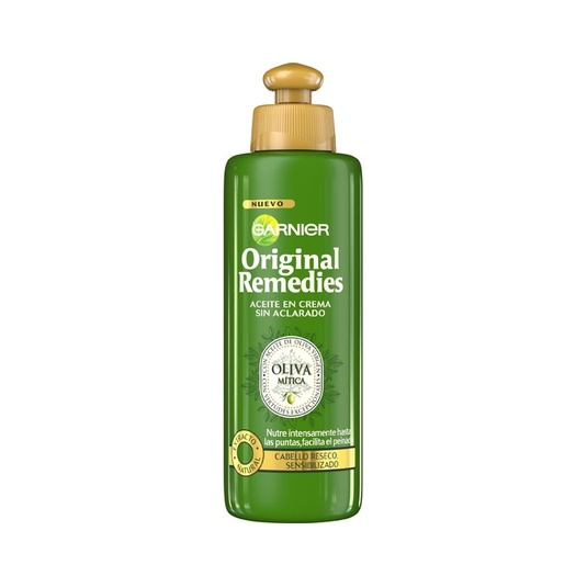 Aceite en crema sin aclarado oliva mítica para cabello seco