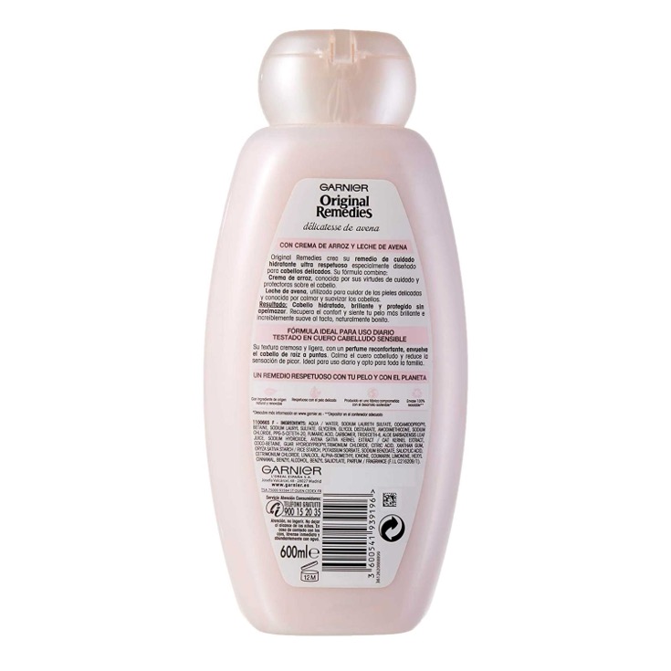 Champú Delicatesse de avena 600ml