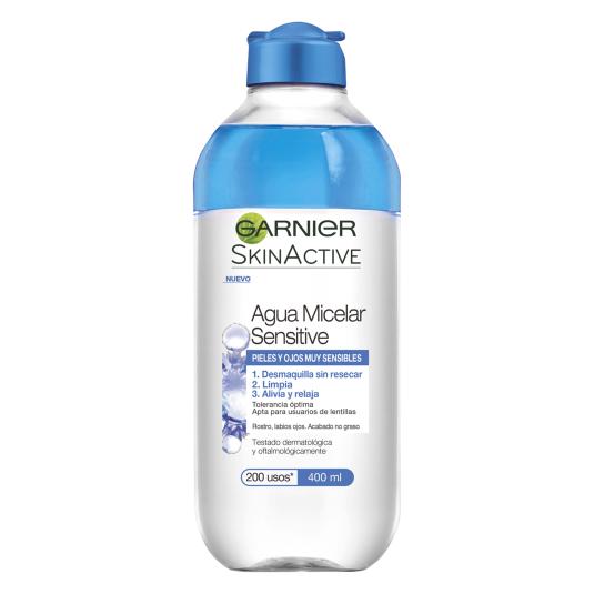 Agua Micelar Sensitive Skin Active Garnier - 400ml