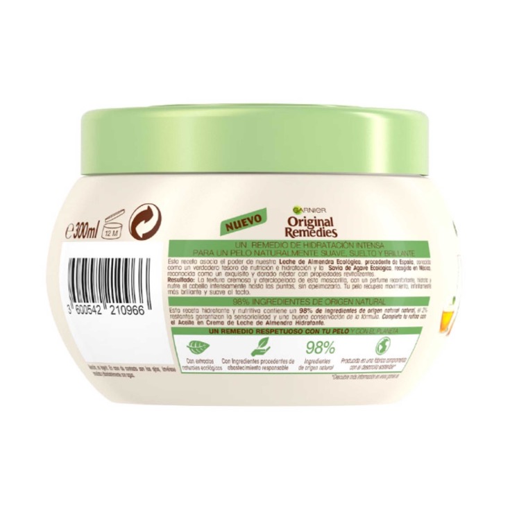 Mascarilla Leche de almendras 300ml