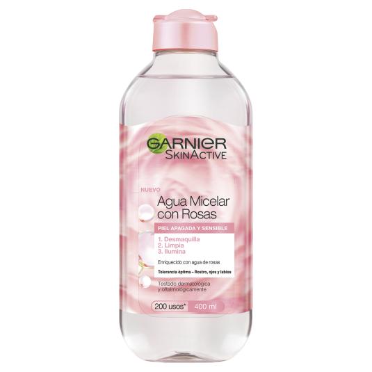 Agua micelar con rosas Skin Active Garnier - 400ml