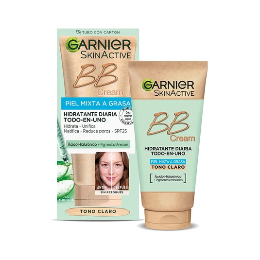 SKINACTIVE BB CREAM piel mixta a grasa hidratante SPF25