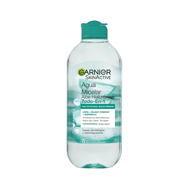 Agua Micelar Aloe Hialurónico Todo en 1 Garnier