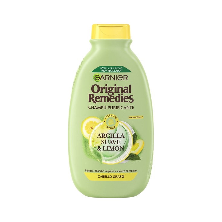 Champú purificante con extracto natural de arcilla suave