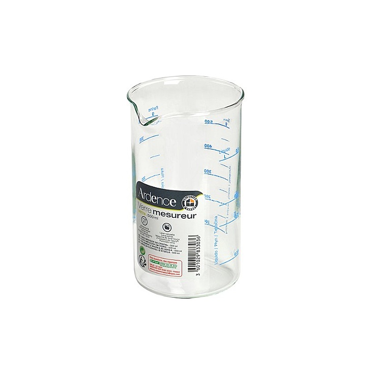 Vaso medidor de vidrio 500ml