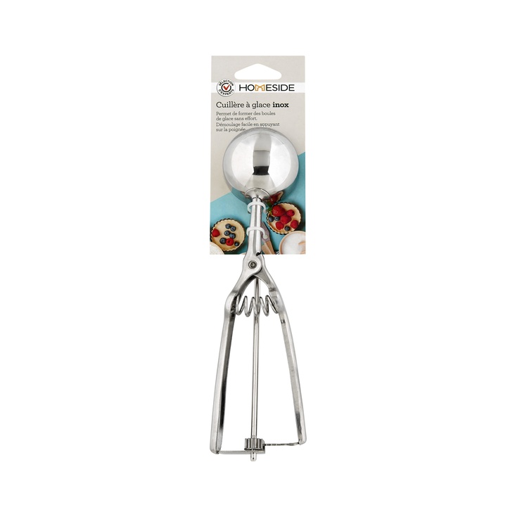 Cuchara para helados inox con limpiador