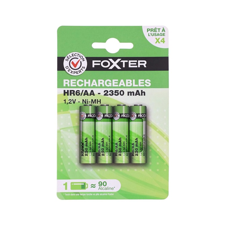4 PILAS RECR. HR06 2350 MAH,,1P