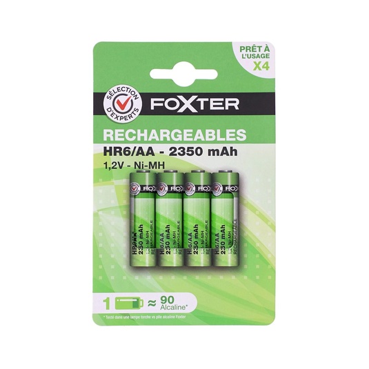 4 PILAS RECR. HR06 2350 MAH,,1P