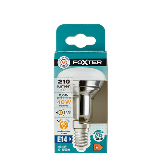 SE Bombilla LED spot R50 2,6W 40 E14
