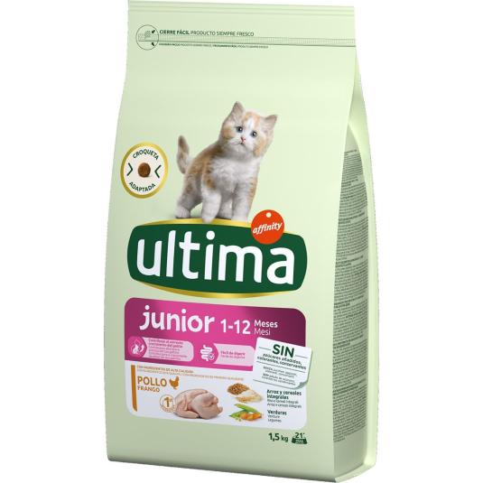 Pienso gatitos de pollo, arroz y cereales - Ultima - 1,5kg