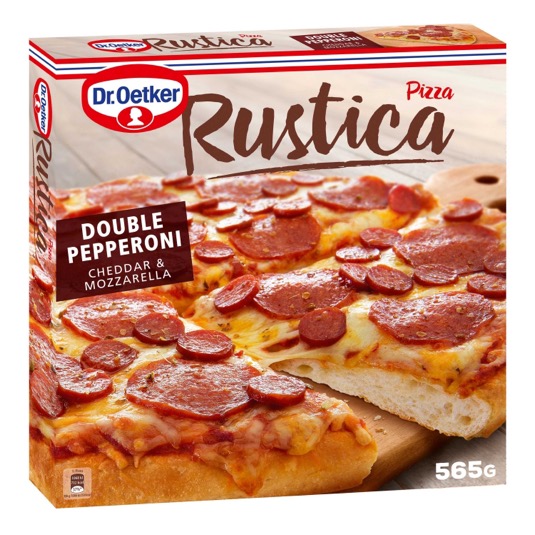 Pizza Double Pepperoni Rústica 565g
