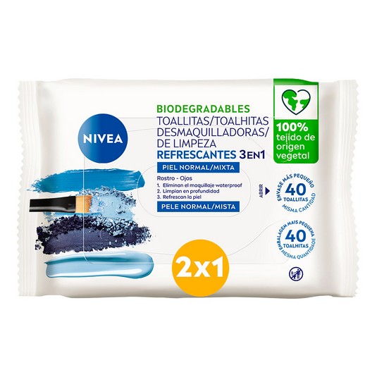 Toallitas Desmaquilladoras 40 uds