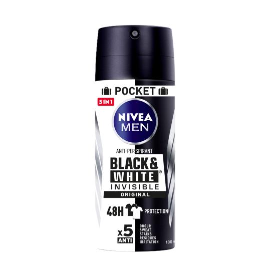 Desodorante Black & White Invisible Original Nivea -100ml