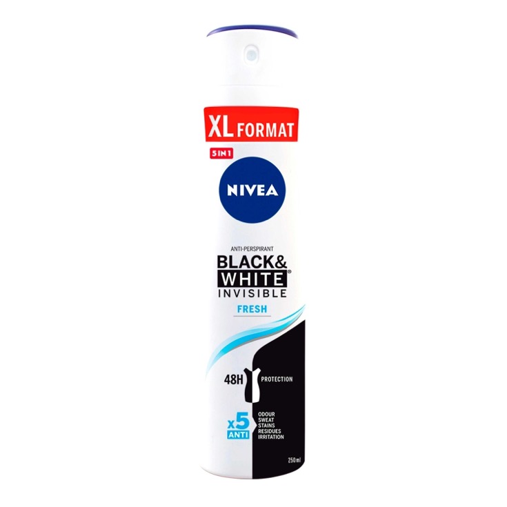 Desodorante Black & White Invisible Fresh 250ml