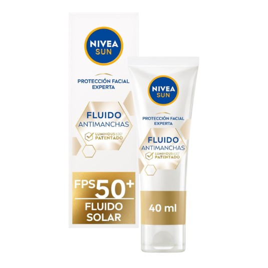 Fluido solar facial anti manchas SPF 50+
