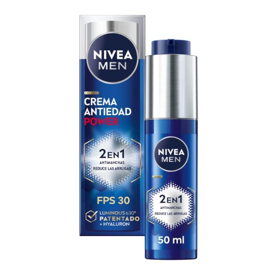 Crema antiedad Power 2 en 1 antimanchas SPF 30 