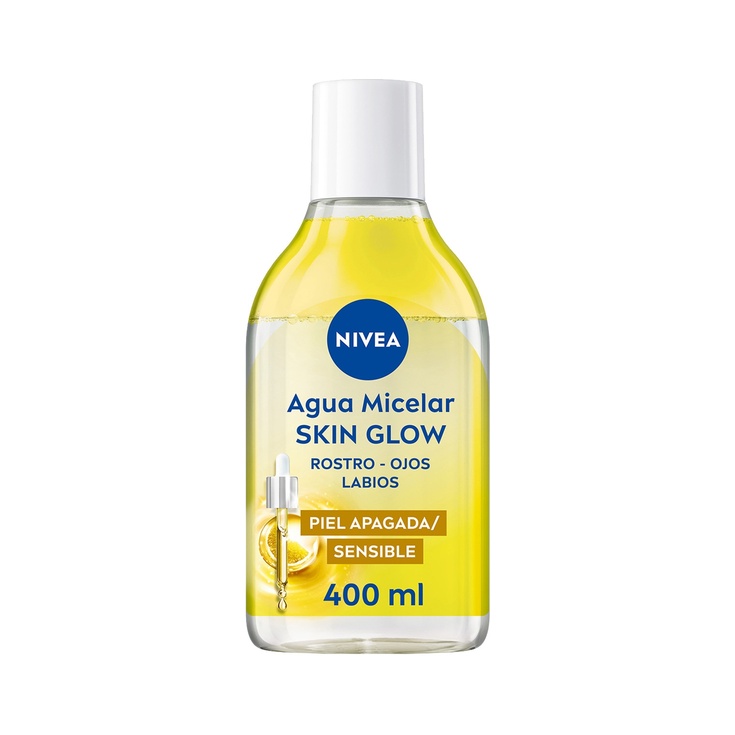 Agua micelar Skin Glow rostro, ojos y labios - 400ml