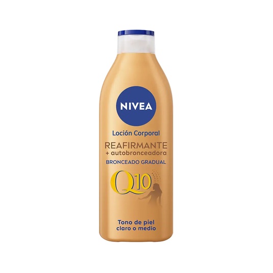 Q10+ REAFIRMANTE + autobronceadora loción corporal