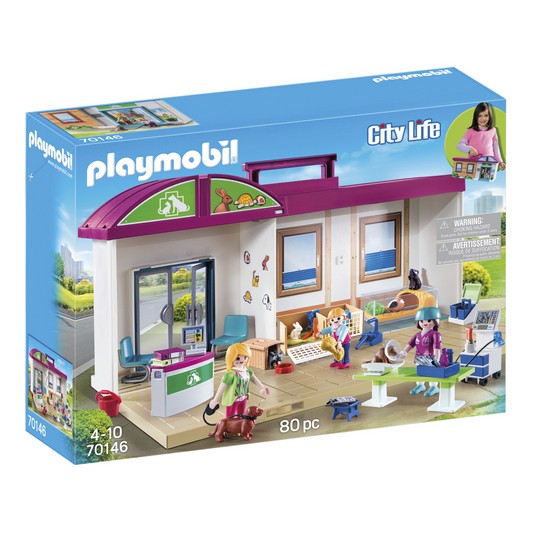 Playmobil City Life Clínica Veterinaria Maletín