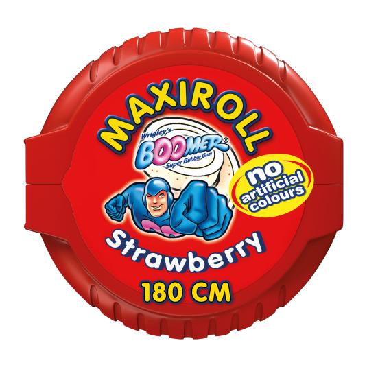 Chicle de fresa Maxiroll - Boomer - 56g