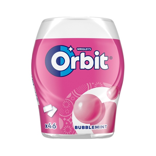 Bubblemint chicles de fresa menta sin azúcar 46 unidades