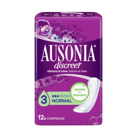 Compresas Discreet Normal - Ausonia - 12 uds