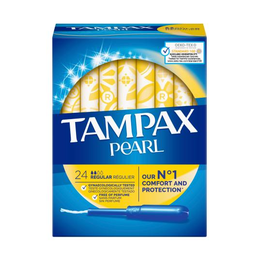 Tampones Regular Pearl - Tampax - 24 uds