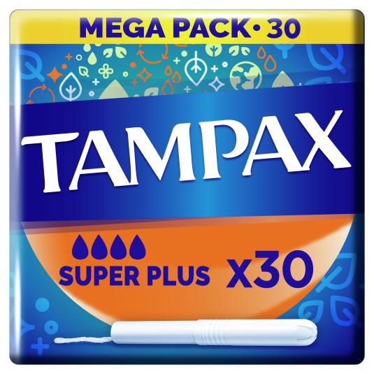 Tampones Super Plus - Tampax - 30 uds