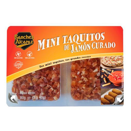 Mini Taquitos Jamón Curado 2x40g