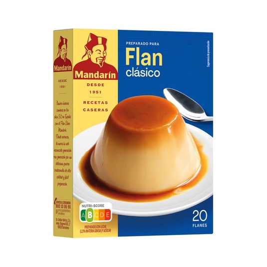 preparado para hacer flan clásico 20 flanes
