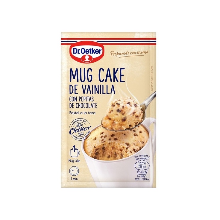 MUG CAKE VAINILLA SOBRE 65 GRS