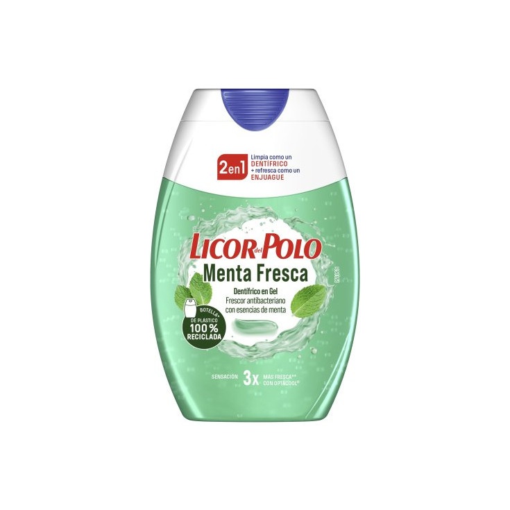 Licor del Polo Dentífrico Gel 2en1 75 ml Menta Fresca