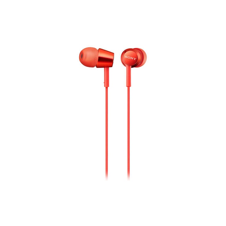 Auriculares Con Micrófono Sony Mdr-ex155ap Rojo