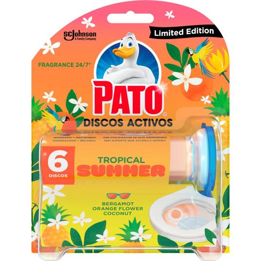 Discos activos WC tropical summer - Pato - aplicador +6 disc
